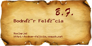 Bodnár Felícia névjegykártya